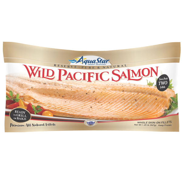 Aqua Star Wild Pacific Salmon Fillets, Twin Pack