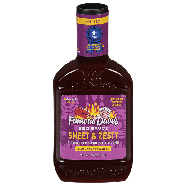 Famous Dave's Mild Sweet & Zesty BBQ Sauce Same-Day Delivery