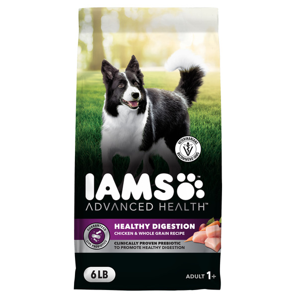 IAMS ADVANCED HEALTH Healthy Digestion Adult Dry Dog Food with Real Chicken, 6 lb. Bag