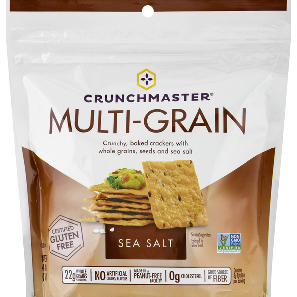 Crunchmaster Crackers, MultiGrain, Sea Salt (4 oz) Instacart