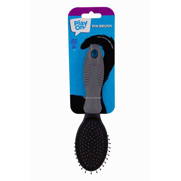 Play On All Coats Cat Grooming Pin Brush