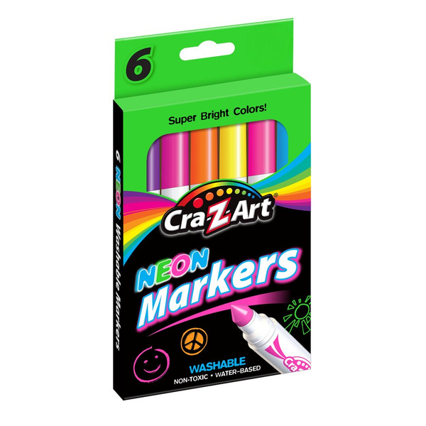 Cra-Z-Art Washable Neon Markers Same-Day Delivery | Dollar Tree
