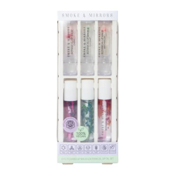 Smoke & Mirrors Flower Lip Balm & Botanical Lip Oil Set