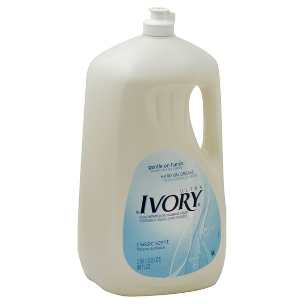 Ivory Dishwashing Liquid, Concentrated, Classic Scent (90 fl oz
