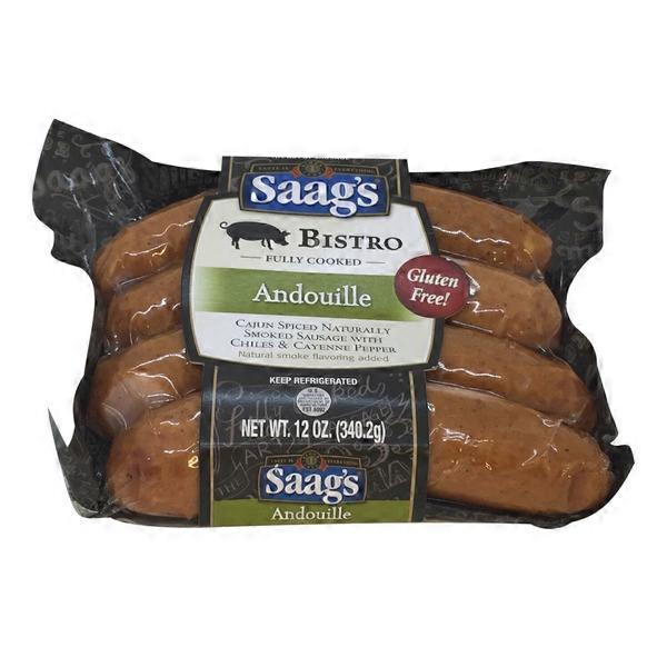 Saag's Bistro Fully Cooked Andouille Sausage (12 oz) Instacart