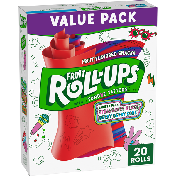 Fruit Roll-Ups Fruit Flavored Snacks Variety Value Pack
