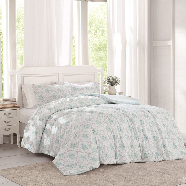 Rachel Ashwell Bouquet Trellis Full/Queen Comforter Set