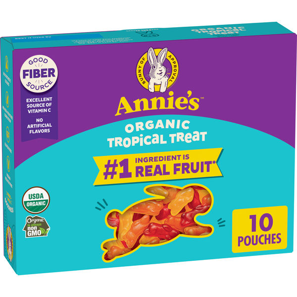 Annie's Organic Tropical Treat Bunny Fruit Flavored Snacks