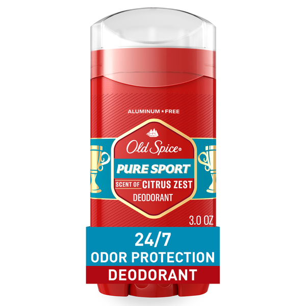 Old Spice Men's Deodorant Aluminum-Free Pure Sport Same-Day