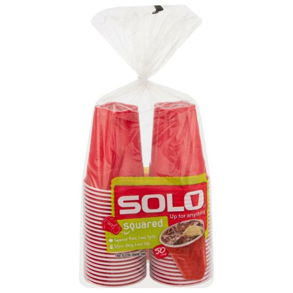 Publix SOLO Plastic Cups, Squared, 18 Ounce SameDay Delivery or Pickup