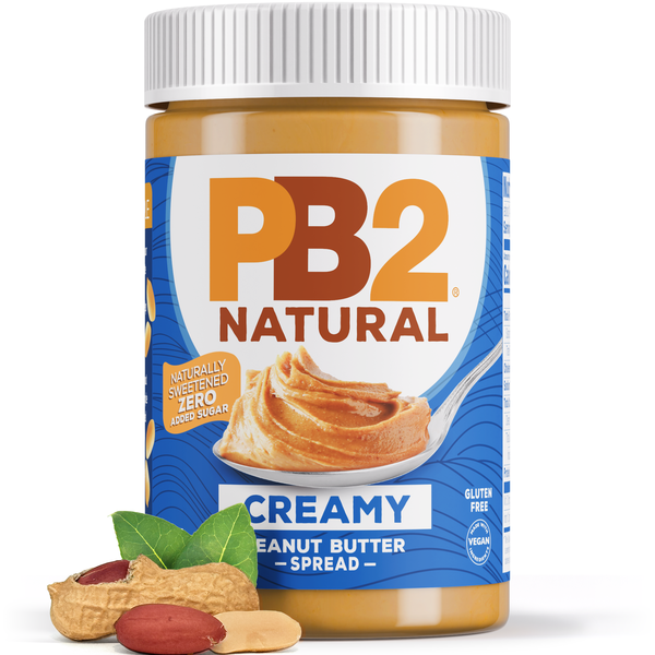 PB2 Peanut Butter Spread, Zero Added Sugar, Creamy, Natural