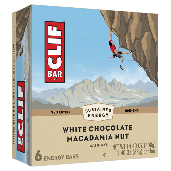 CLIF BAR White Chocolate Macadamia Nut Flavor Energy Bars 14.4 oz