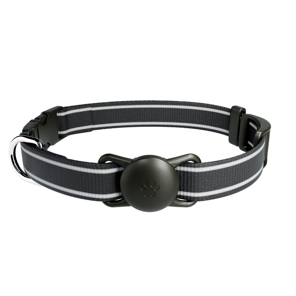 Airpet Pet Locator Tag With Collar Holder, One Size - Black