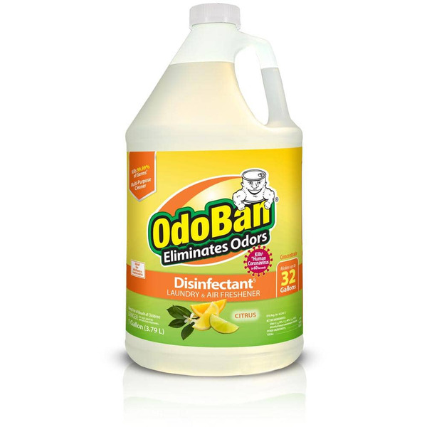 Odoban 1 Gal. Citrus Disinfectant And Odor Eliminator, Fabric Freshener, Mold Control, Multi-purpose Cleaner Concentrate