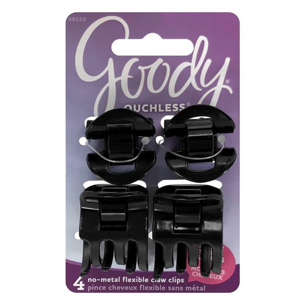 Goody Ouchless NoMetal Flexible Claw Clips (4 ct) Instacart