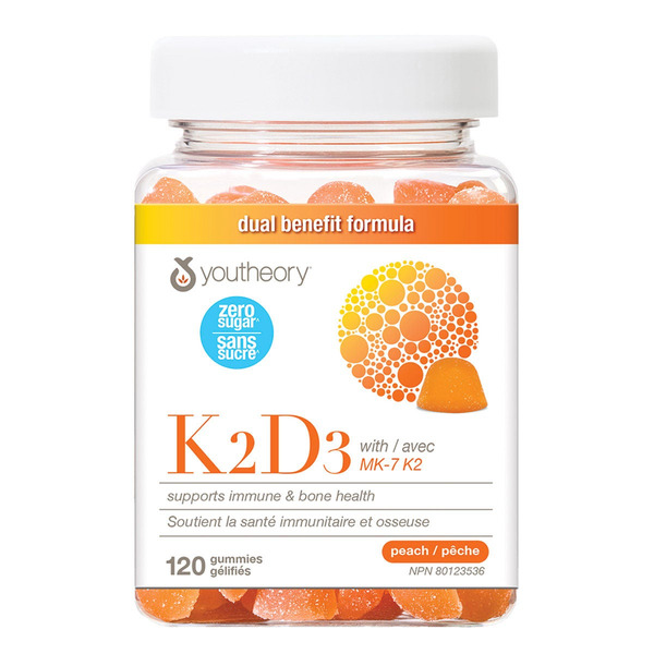 youtheory Vitamin K2D3 Zero Sugar Gummies