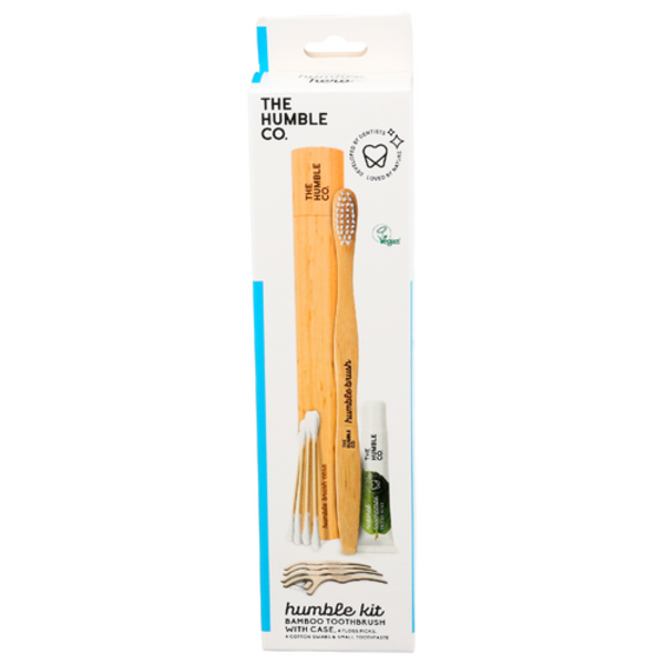 The Humble Co Bamboo Toothbrush With Case Humble Kit Same-Day