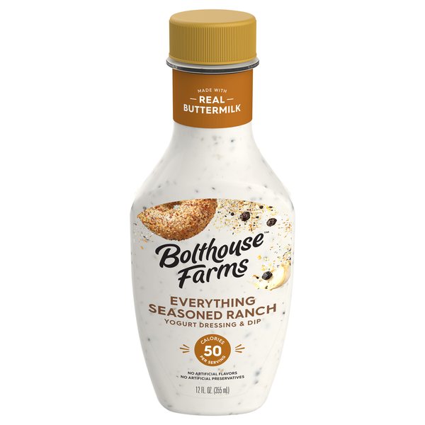 Bolthouse Farms Yogurt Dressing & Dip, Everything Seasoned Ranch Bolthouse Farms Yogurt Dressing & Dip, Everything Seasoned Ranch