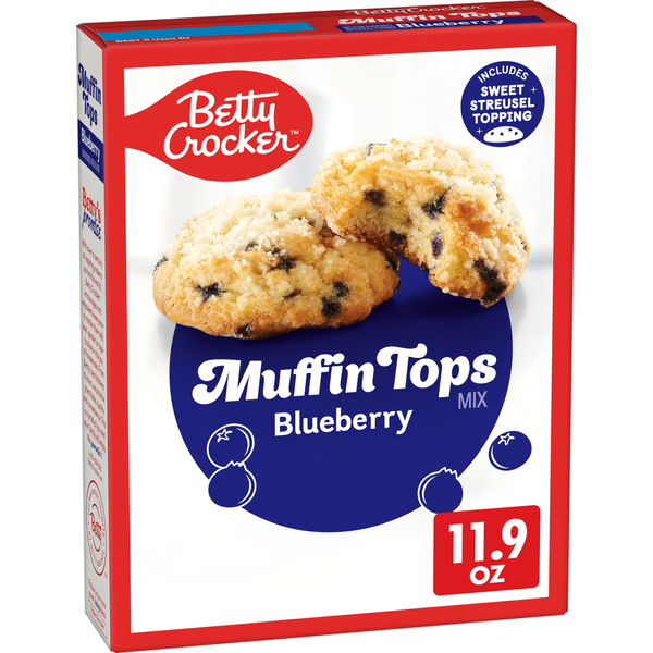 Betty Crocker Muffin Tops Mix, Blueberry, With Topping