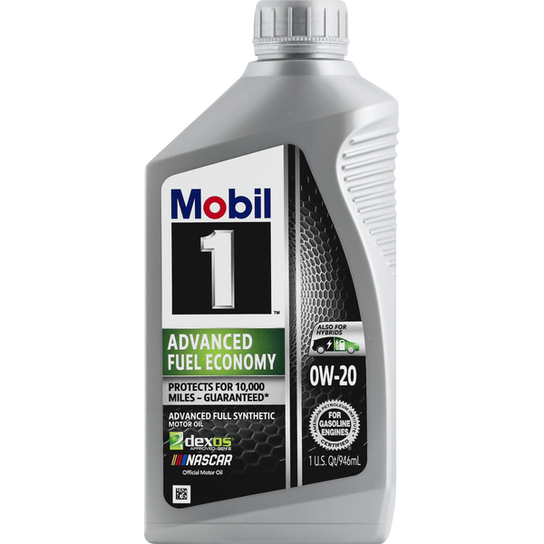 Mobil Motor Oil, Advanced Fuel Economy, 0W - 20 Same-Day Delivery