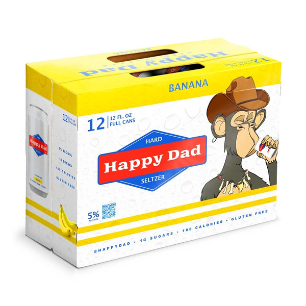 Happy Dad Hard Seltzer Banana Same-Day Delivery or Pickup