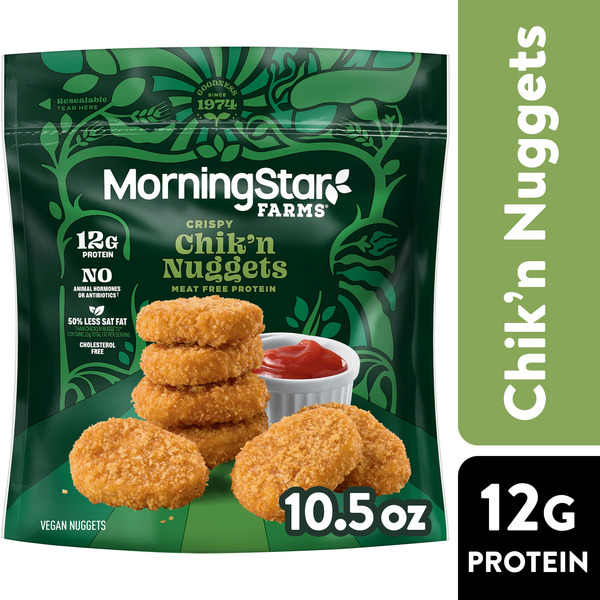 Morning Star Farms Original Plant Based Chik'n Nuggets, Vegan Chicken, 10.5 oz