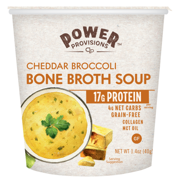 Power Provisions Cheddar Broccoli Bone Broth Soup Same-Day