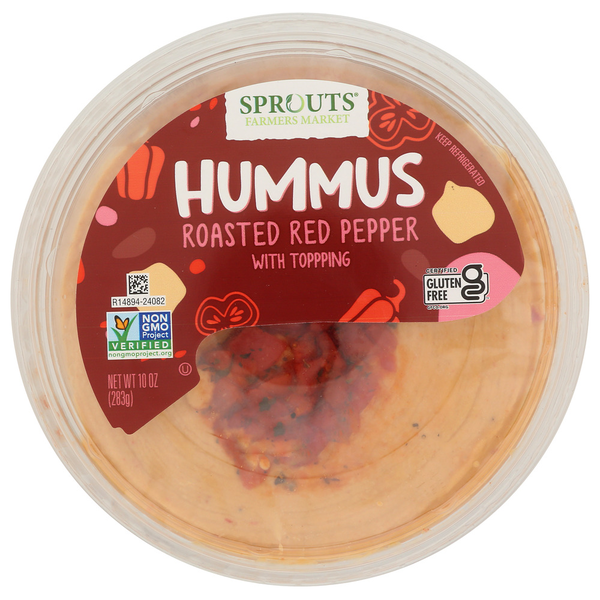 Sprouts Roasted Red Pepper Hummus With Toppings Same-Day Delivery