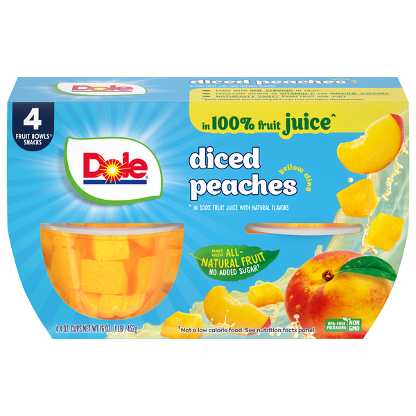 その他 Dolce Dole Diced Peaches, in 100% Fruit Juice with Natural Flavors