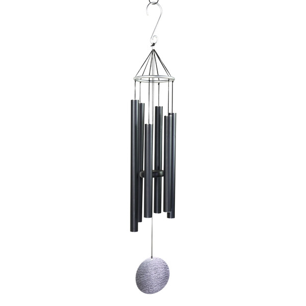 Style Selections 35.98-in Black Metal Wind Chime