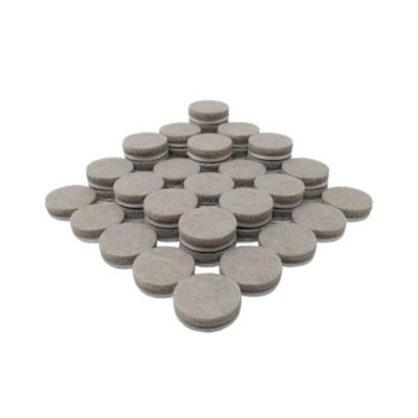 SuperSliders Gorilla Glue Self-Adhesive Felt Pad Value Pack, 1 in., Beige, 48 pc.