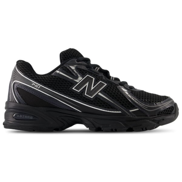 New Balance Men's 740 Casual Shoes, Size 7.5 - Black/Silver Metallic