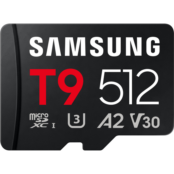 Samsung T9 microSDXC 512GB Memory Card, Up to 200/130 MB/s