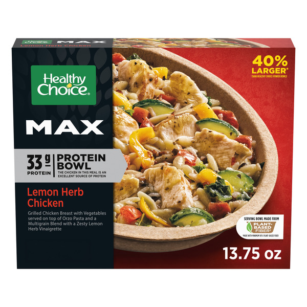 Healthy Choice MAX Protein Bowl Lemon Herb Chicken, Frozen Meal