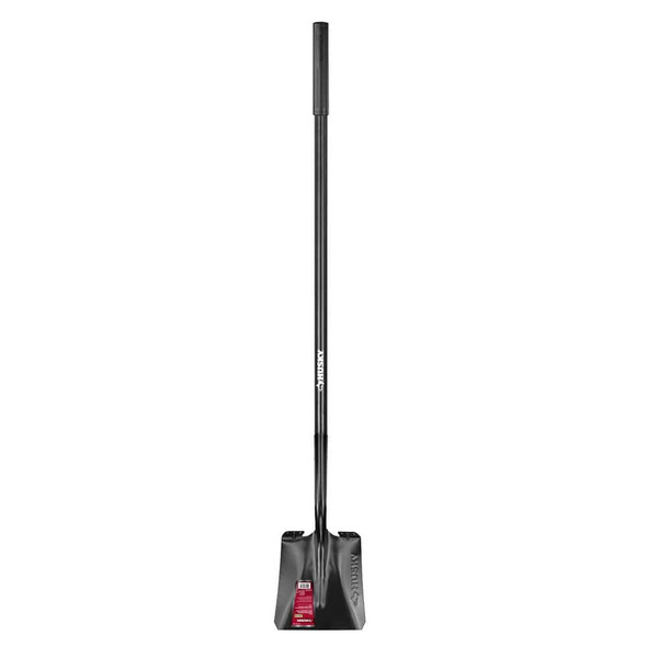 Husky 47 In. L Fiberglass Handle Carbon Steel Transfer Shovel With Grip