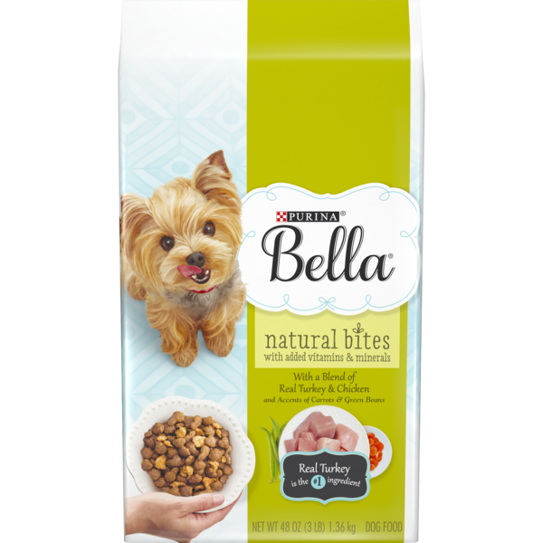 Purina Bella Natural Small Breed Dry Dog Food, Natural Bites With Real