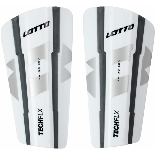 Lotto Saldo 300 Soccer Shin Guards, Medium - White