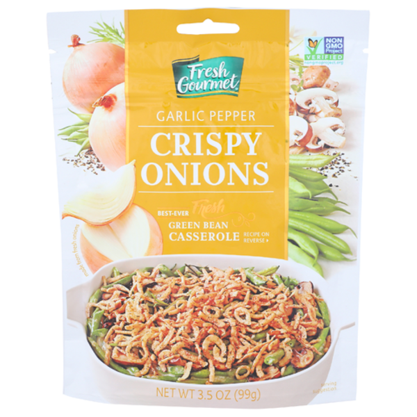 Fresh Gourmet Garlic Pepper Crispy Onions