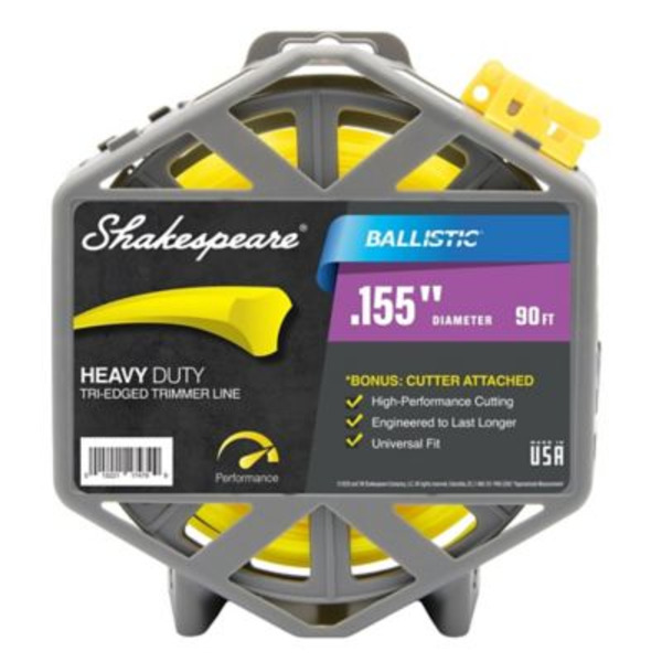 Shakespeare 0.155 in. x 90 ft. Ballistic Tri-Edged Trimmer Line