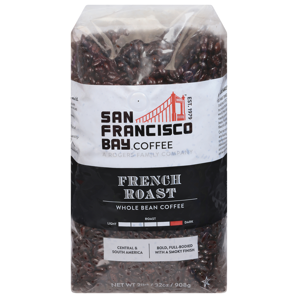 SF Bay Coffee Coffee, Whole Bean, Dark Roast, French Roast Same
