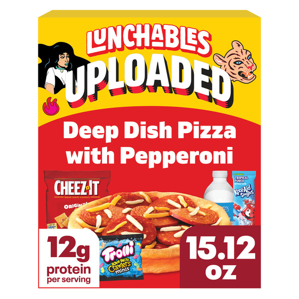 Lunchables Uploaded Deep Dish Pizza with Pepperoni Snack Kit