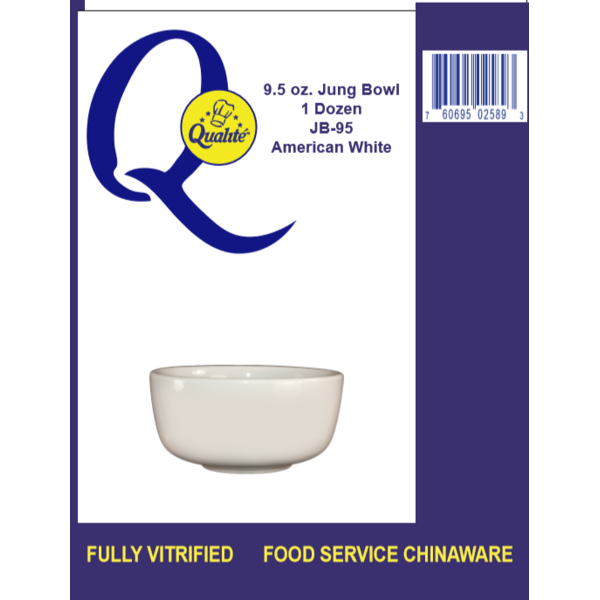 Qualite - White Jung Bowl - 12/9.5 oz