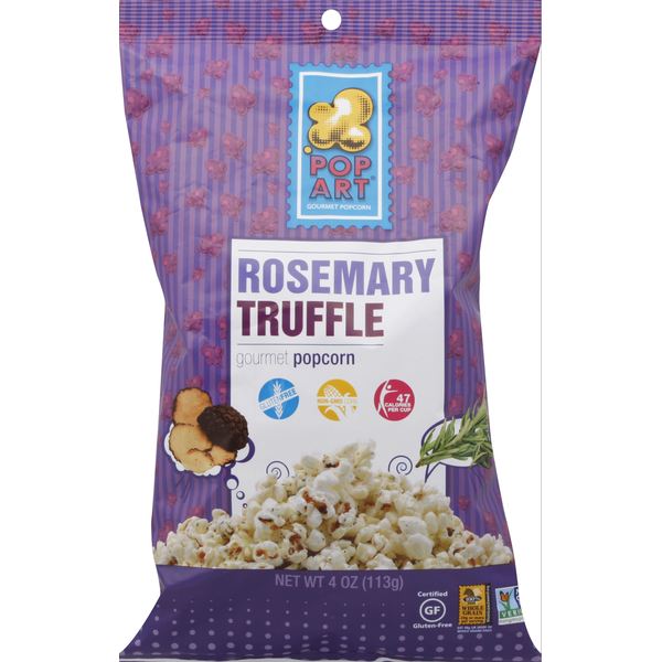 Pop Art Popcorn, Gourmet, Rosemary Truffle