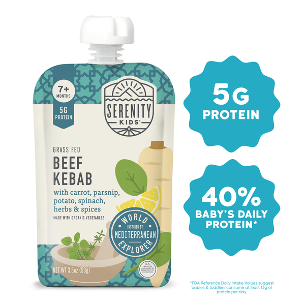 Serenity Kids Beef Kebab with Organic Vegetables Baby Food Pouch