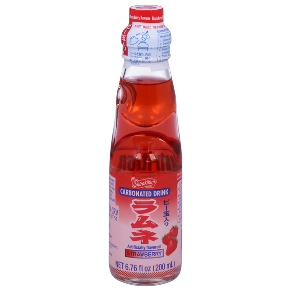 Riramon Shirakiku Carbonated Drink, Strawberry Same-Day Delivery | HMart