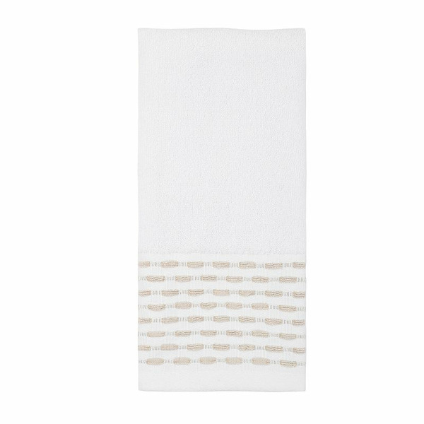 Sonoma Goods For Life ® Pintuck Border Hand Towel, Ivory Pintuck