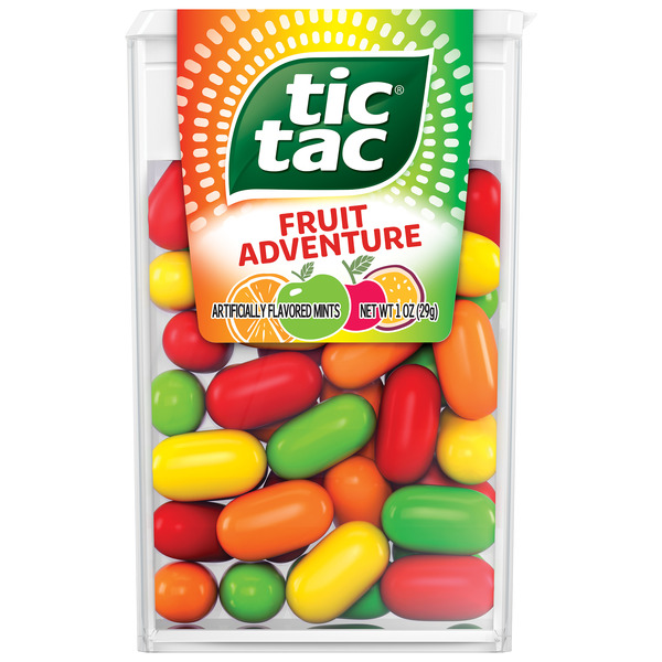 Tic Tac Fruit Adventure Mints, On-The-Go Refreshment, 1 oz, Single