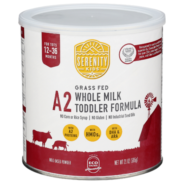 Serenity Kids Grass-Fed A2 Whole Milk Toddler Formula