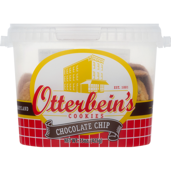 Otterbein's Cookies, Chocolate Chip, Tub (15 oz) - Instacart