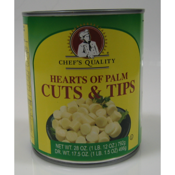 Chef's Quality - Cut Hearts of Palm - 12/28 oz Can